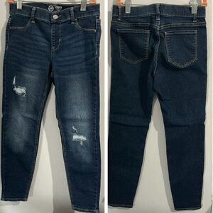 Wonder Nation Kids Dark Blue Distressed Jeans